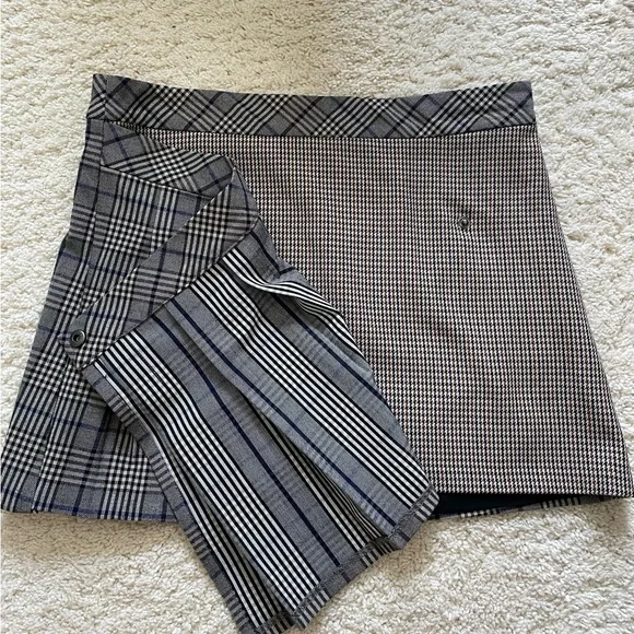 Steve Madden Women's Jeanne Skirt, Brown Plaid Mix, Sz 4 NWT - Picture 4 of 8